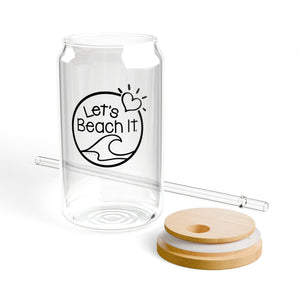 Let's Beach It Sipper Glass