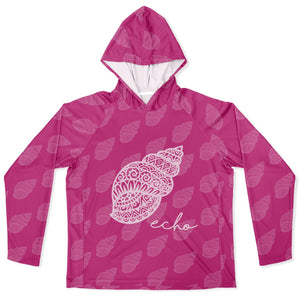 Let’s Beach It Sea Life Collection Unisex Long Sleeve Performance Hoodie (Shell)