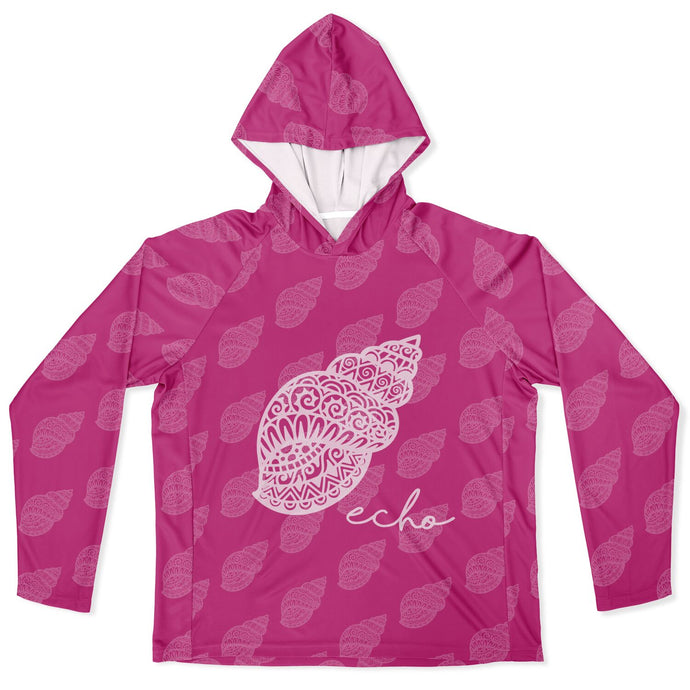 Let’s Beach It Sea Life Collection Unisex Long Sleeve Performance Hoodie (Shell)