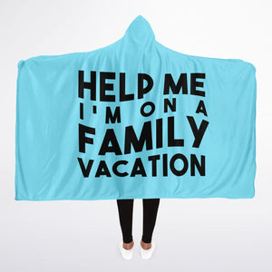 Family Vacation Hooded Blanket Micro Fleece