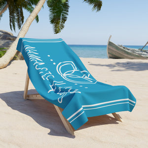 Namaste 4 Life Large Beach Towel Blue