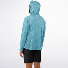 Load image into Gallery viewer, Let’s Beach It Sea Life Collection Unisex Long Sleeve Performance Hoodie (Dolphin)
