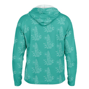 Let’s Beach It Sea Life Collection Unisex Long Sleeve Performance Hoodie (Surf On)