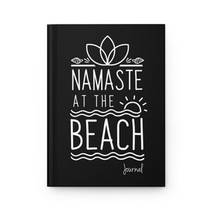 Namaste At The Beach Matte Hardcover Journal