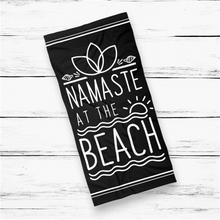 Load image into Gallery viewer, Namaste At The Beach Large Beach Towel
