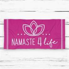 Load image into Gallery viewer, Namaste 4 Life Large Beach Towel Pink
