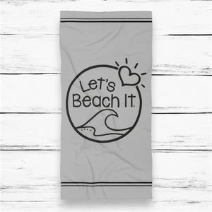 Let' Beach It Large Beach Towel