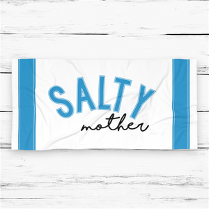 Salty Mother Large Beach Towel