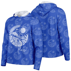 Let’s Beach It Sea Life Collection Unisex Long Sleeve Performance Hoodie (Flow)