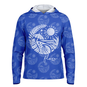 Let’s Beach It Sea Life Collection Unisex Long Sleeve Performance Hoodie (Flow)