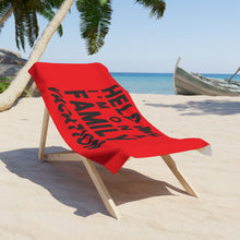 Load image into Gallery viewer, Help On Family Vacation Beach Towel- Red
