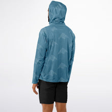 Load image into Gallery viewer, Let’s Beach It Sea Life Collection Unisex Long Sleeve Performance Hoodie (Stingray)
