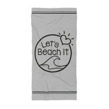 Load image into Gallery viewer, Let&#39; Beach It Large Beach Towel
