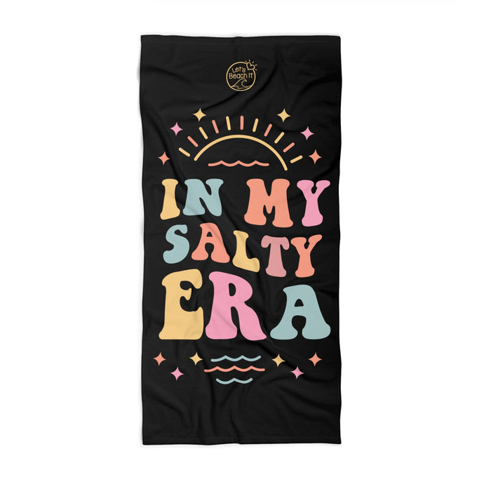 In My Salty Era Large Beach Towel