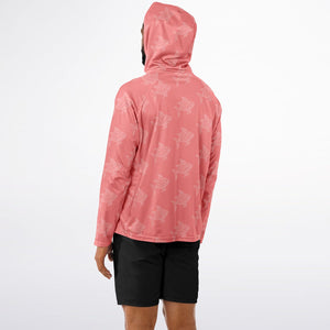 Let’s Beach It Sea Life Collection Unisex Long Sleeve Performance Hoodie (Fish)