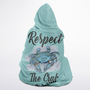 Crab Hooded Blanket Micro Fleece