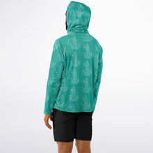 Load image into Gallery viewer, Let’s Beach It Sea Life Collection Unisex Long Sleeve Performance Hoodie (Surf On)
