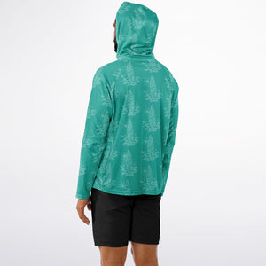 Let’s Beach It Sea Life Collection Unisex Long Sleeve Performance Hoodie (Surf On)
