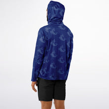 Load image into Gallery viewer, Let’s Beach It Sea Life Collection Unisex Long Sleeve Performance Hoodie (Whale)
