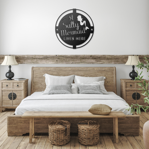 A_Salty_Mermaid_Metal_Sign_Black_Farmhouse_Bedroom_Mockup.png
