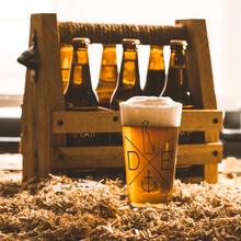 Load image into Gallery viewer, Compass_DE_Pint_Glass_Pint_Glass_Light_Lifestyle_Mockup.png
