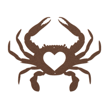 Load image into Gallery viewer, Crab_Love_Metal_Sign_Copper_Transparent_Mockup.png
