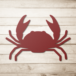 Crab_Metal_Sign_Red_Simple_Wood_BKGD_Mockup.png