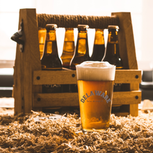 Load image into Gallery viewer, Delaware_Born_and_Raised_Pint_Glass_Pint_Glass_Light_Lifestyle_Mockup.png
