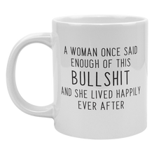 Load image into Gallery viewer, Enough_Bullshit_20_oz_Mug_LH_Mockup.png
