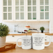 Load image into Gallery viewer, Enough_Bullshit_20_oz_Mug_Size_Comparison_Mockup.png
