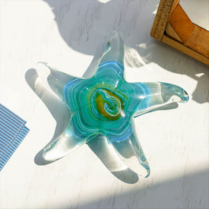 Crystal Handmade Glass Blown Starfish
