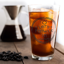 Load image into Gallery viewer, Lets_Fenwick_It_Pint_Glass_Iced_Coffee_Mockup.png
