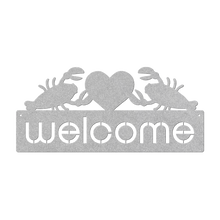 Load image into Gallery viewer, Lobster_Welcome_Sign_Silver_Transparent_Mockup.png
