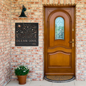 Ocean_Soul_Mermaid_Metal_Sign_Black_Brick_Entrance_Mockup.png