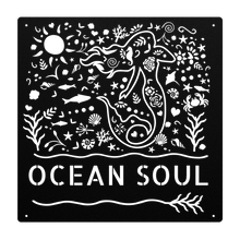 Load image into Gallery viewer, Ocean_Soul_Mermaid_Metal_Sign_Black_Transparent_Mockup.png
