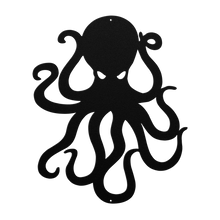 Load image into Gallery viewer, Octopus_Metal_Sign_Black_Transparent_Mockup.png
