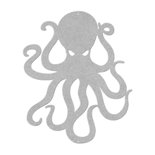 Load image into Gallery viewer, Octopus_Metal_Sign_Silver_Transparent_Mockup.png
