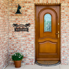 Load image into Gallery viewer, Palm_Welcome_Sign_Black_Brick_Entrance_Mockup.png
