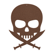 Load image into Gallery viewer, Pirate_Metal_Sign_Copper_Transparent_Mockup.png
