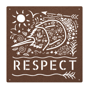 Respect_Horseshoe_Crab_Metal_Sign_Copper_Transparent_Mockup.png