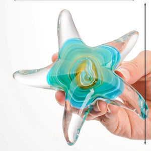 Crystal Handmade Glass Blown Starfish
