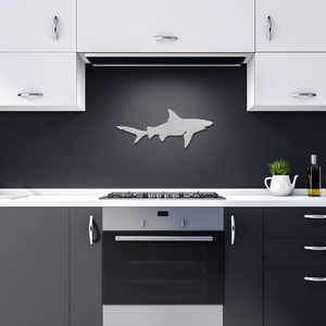 Shark_Metal_Sign_Silver_Dark_Kitchen_Mockup.png