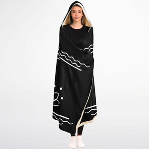 Namaste At The Beach Hooded Blanket Micro Fleece