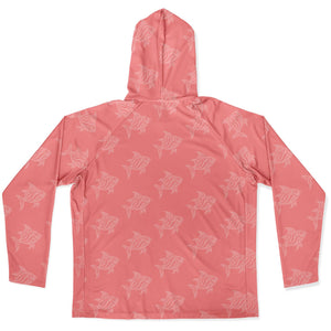 Let’s Beach It Sea Life Collection Unisex Long Sleeve Performance Hoodie (Fish)