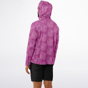 Let’s Beach It Sea Life Collection Unisex Long Sleeve Performance Hoodie (Mermaid)