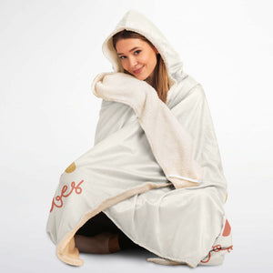 Good Vibes Large Hooded Blanket Micro Fleece