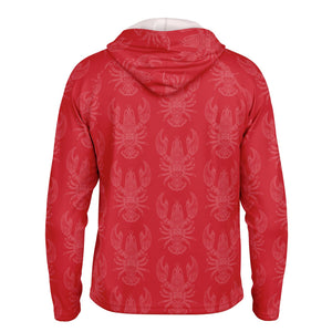 Let’s Beach It Sea Life Collection Unisex Long Sleeve Performance Hoodie (Lobster)