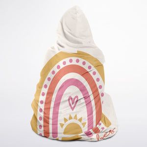 Good Vibes Large Hooded Blanket Micro Fleece