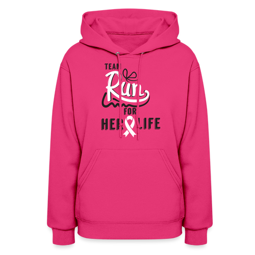 Run For Her Life- Basic Women's Hoodie - fuchsia