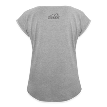 Load image into Gallery viewer, Protect Our Ocean Women&#39;s Roll Cuff T-Shirt- - heather gray

